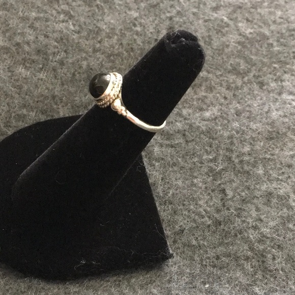 Onyx Ring Set in Sterling - Picture 2 of 3